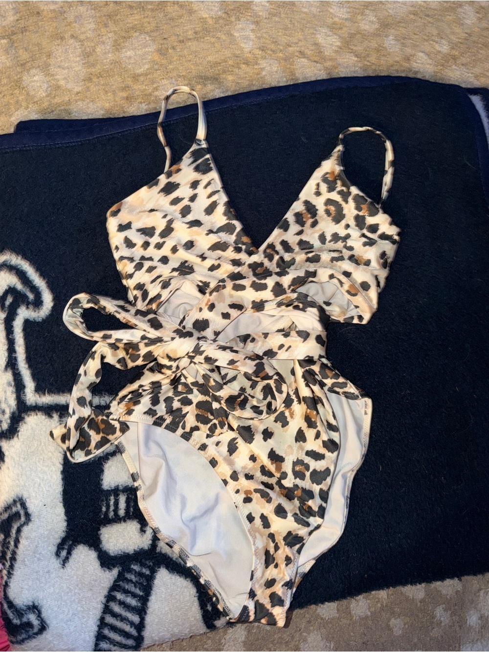 American Eagle One-Piece Swimsuit with Tie Waist